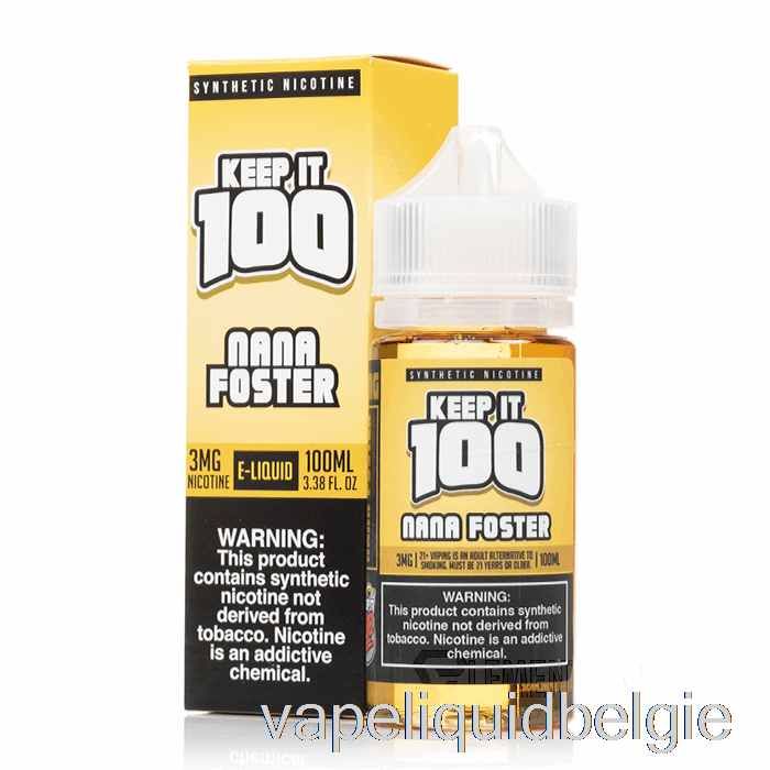 Vape-vloeistof Nana Foster - Bewaar Het 100 - 100 Ml 0 Mg